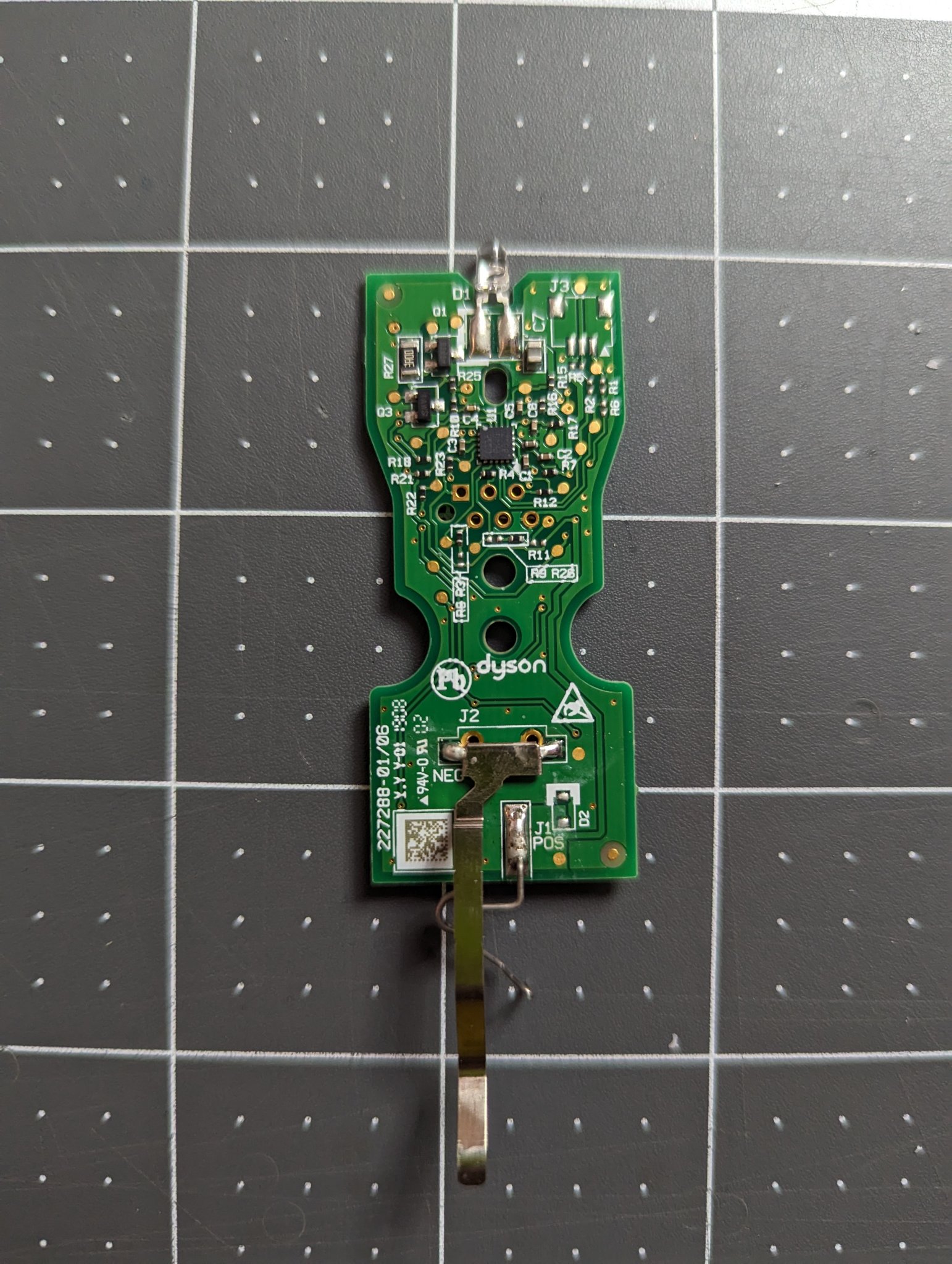 The back of the remote PCB