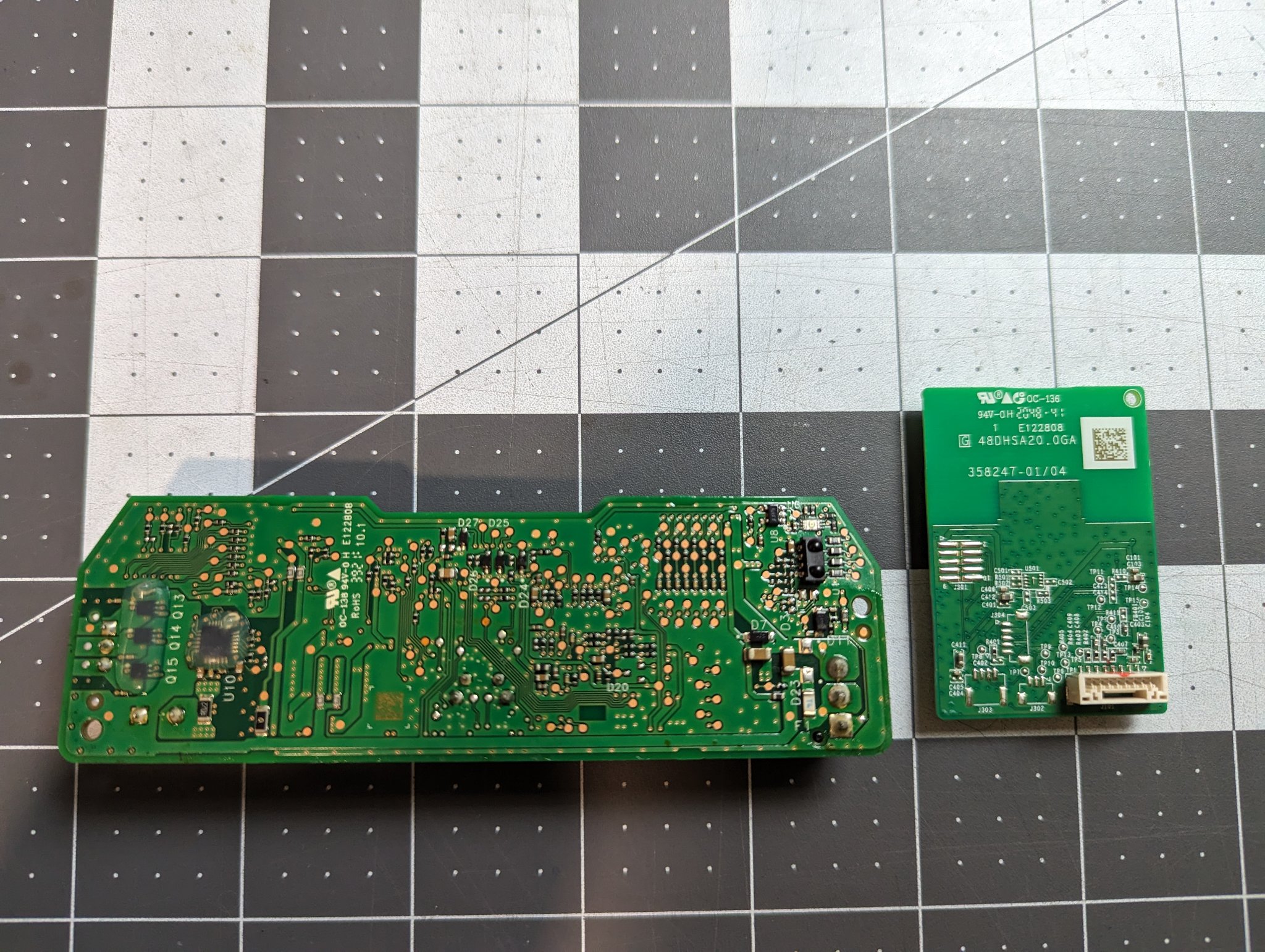 Back of the main board and wifi module